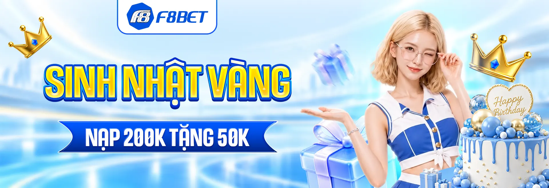 f8bet banner sinh nhật vàng nạp càng lớn tặng càng khủng
